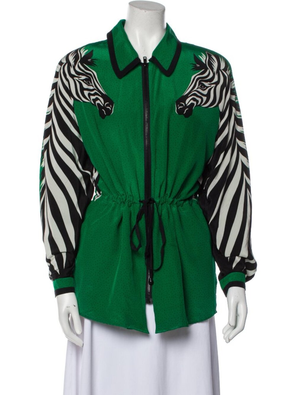 Bob Mackie Silk Animal Print Evening Jacket Size S
